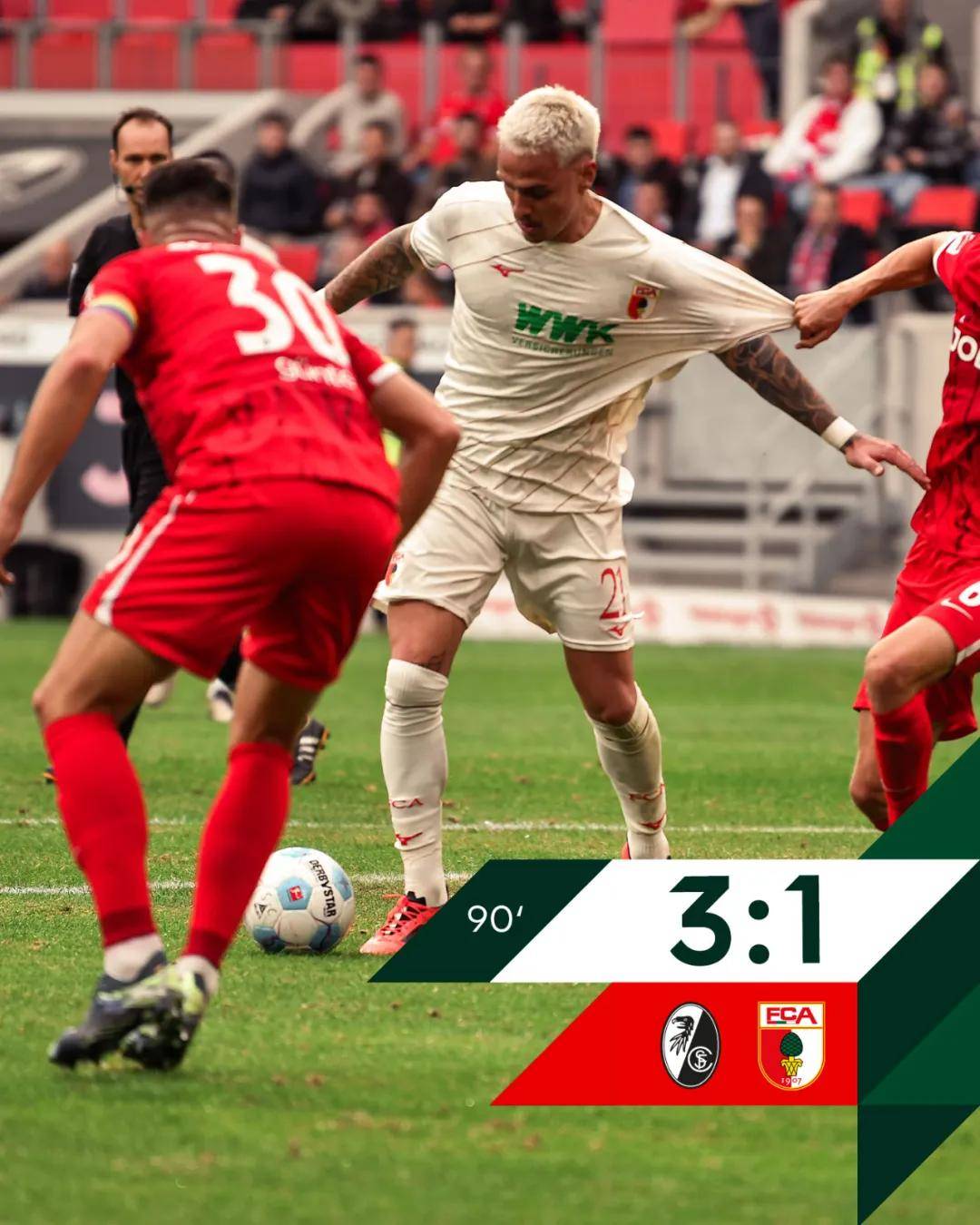 奥格斯堡球员表现出彩,带领球队获胜 奥格斯堡球员表现出彩,带领球队获胜