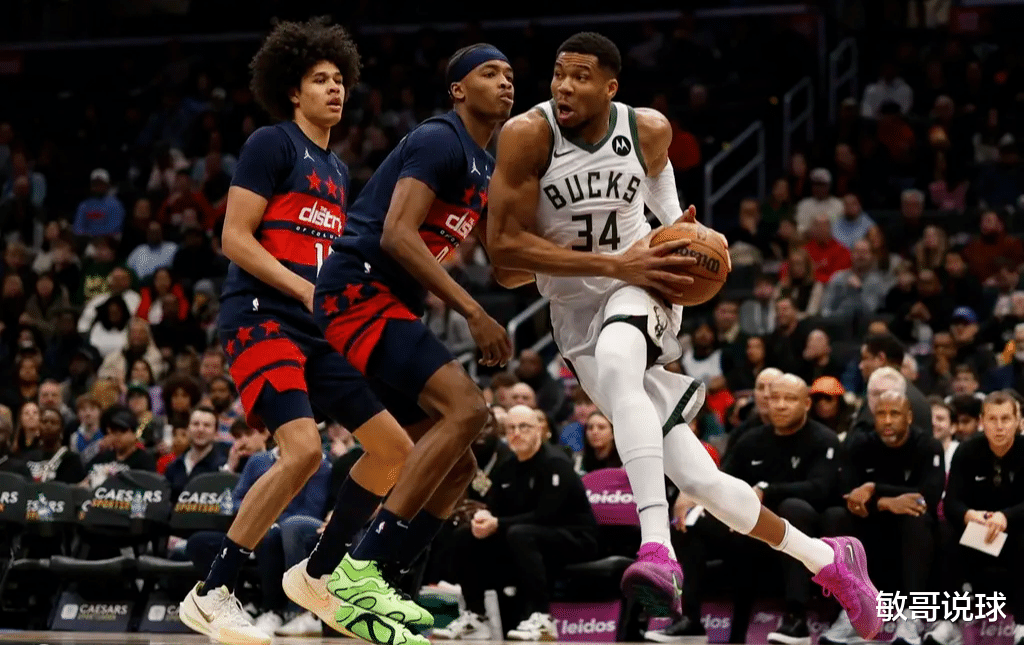 雄鹿逆转奇才,字母哥独得44分 雄鹿逆转奇才,字母哥独得44分